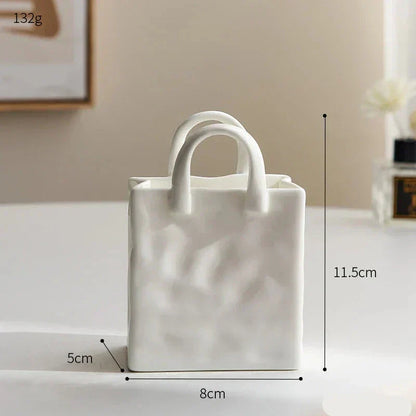 Unique Handle Vase - Modern och Stilig | Veska S