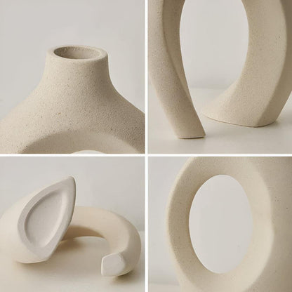 Unity Vase Duo | Modern abstrakt keramik | Veska