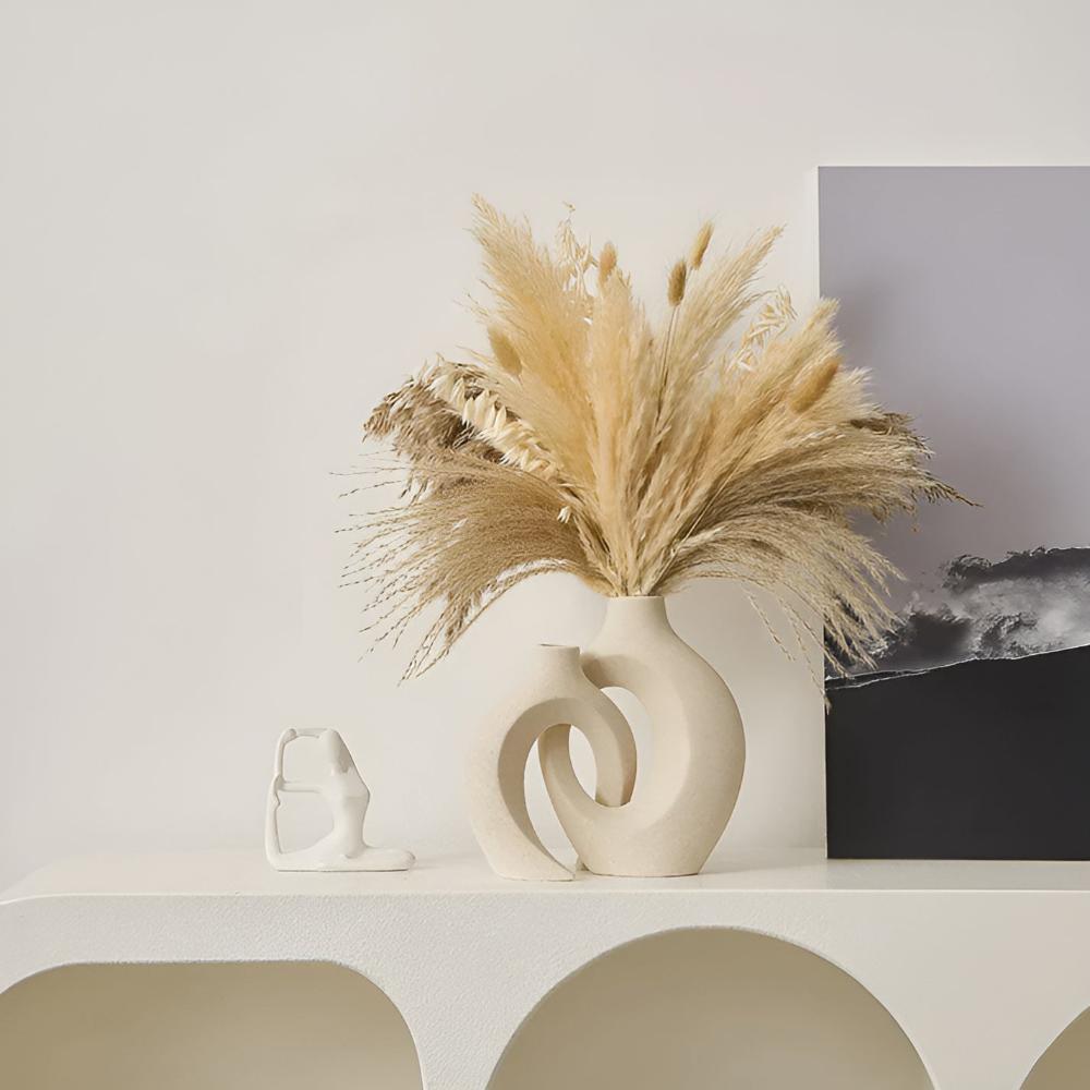 Unity Vase Duo | Modern abstrakt keramik | Veska