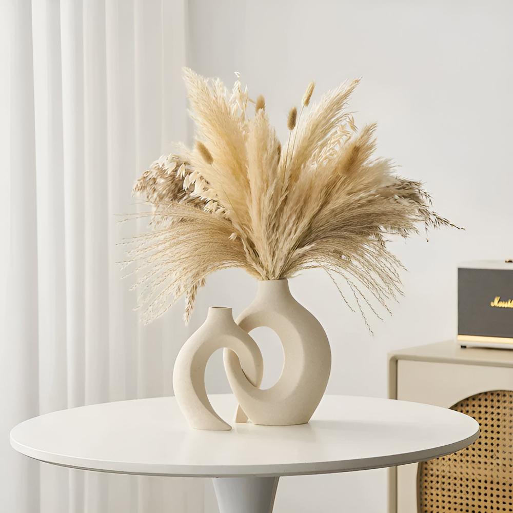 Unity Vase Duo | Modern abstrakt keramik | Veska