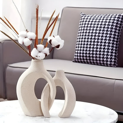 Unity Vase Duo | Modern abstrakt keramik | Veska
