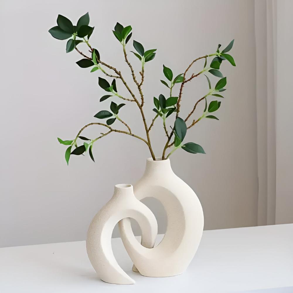 Unity Vase Duo | Modern abstrakt keramik | Veska
