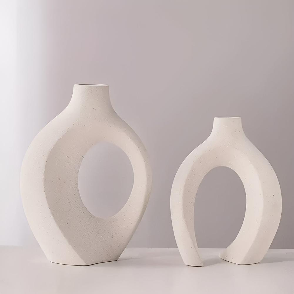 Unity Vase Duo | Modern abstrakt keramik | Veska