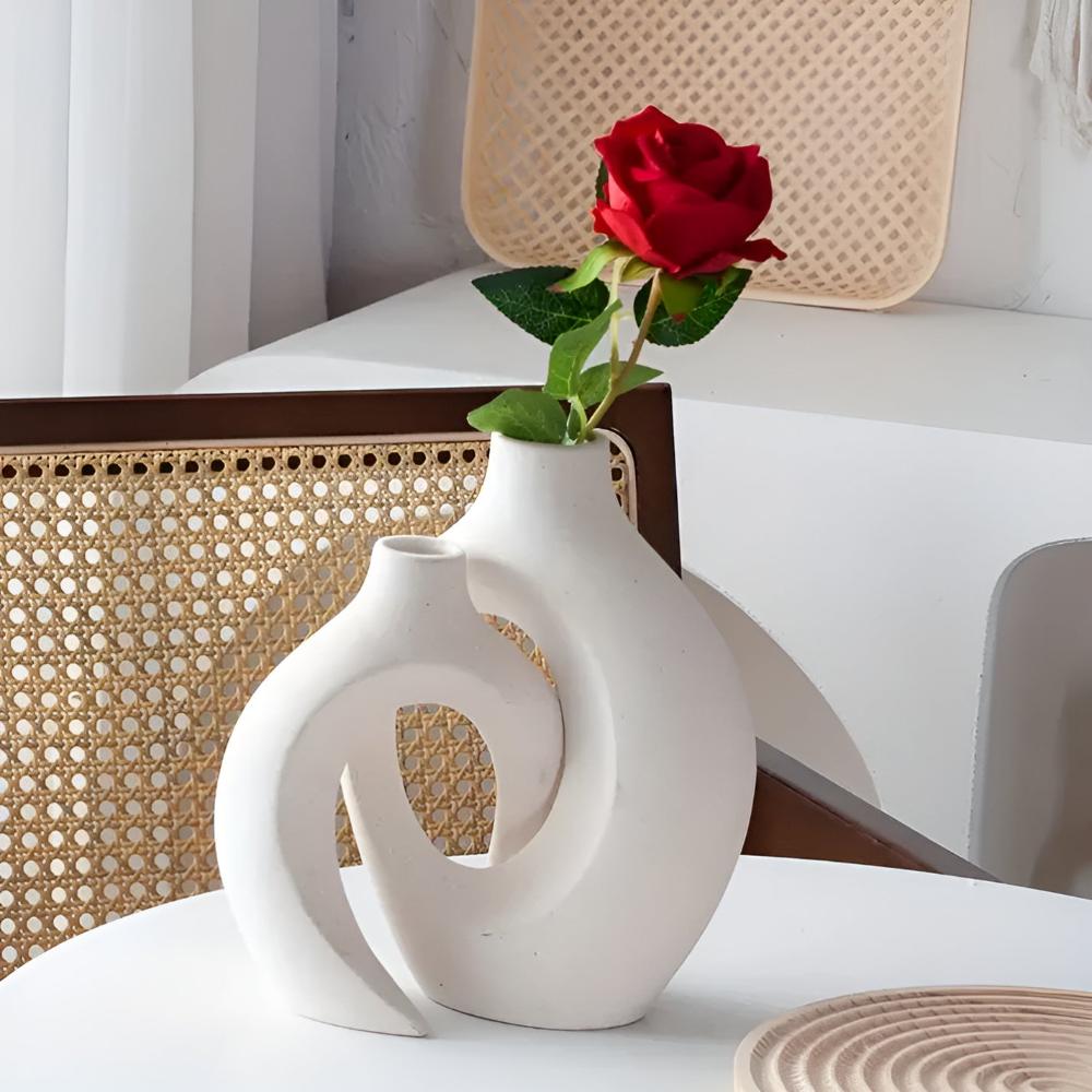 Unity Vase Duo | Modern abstrakt keramik | Veska