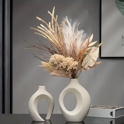 Unity Vase Duo | Modern abstrakt keramik | Veska