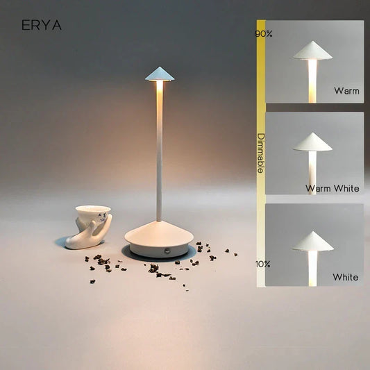Uppladdningsbar Bordsarmatur Kreativ Matplats Touch Led Pina pro Bordsarmatur Hotell Bar Kaffebordslampa Dekorativ Bordsarmatur | Veska Vit förändringsbar