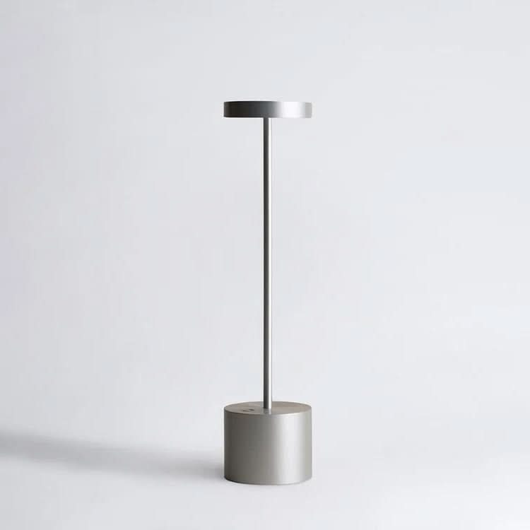 Uppladdningsbar LED-bordslampa med touch-dimmning | Veska Silver