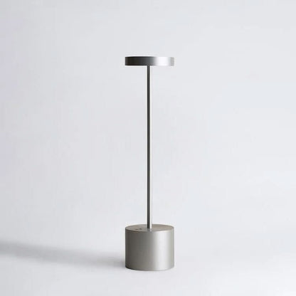 Uppladdningsbar LED-bordslampa med touch-dimmning | Veska Silver