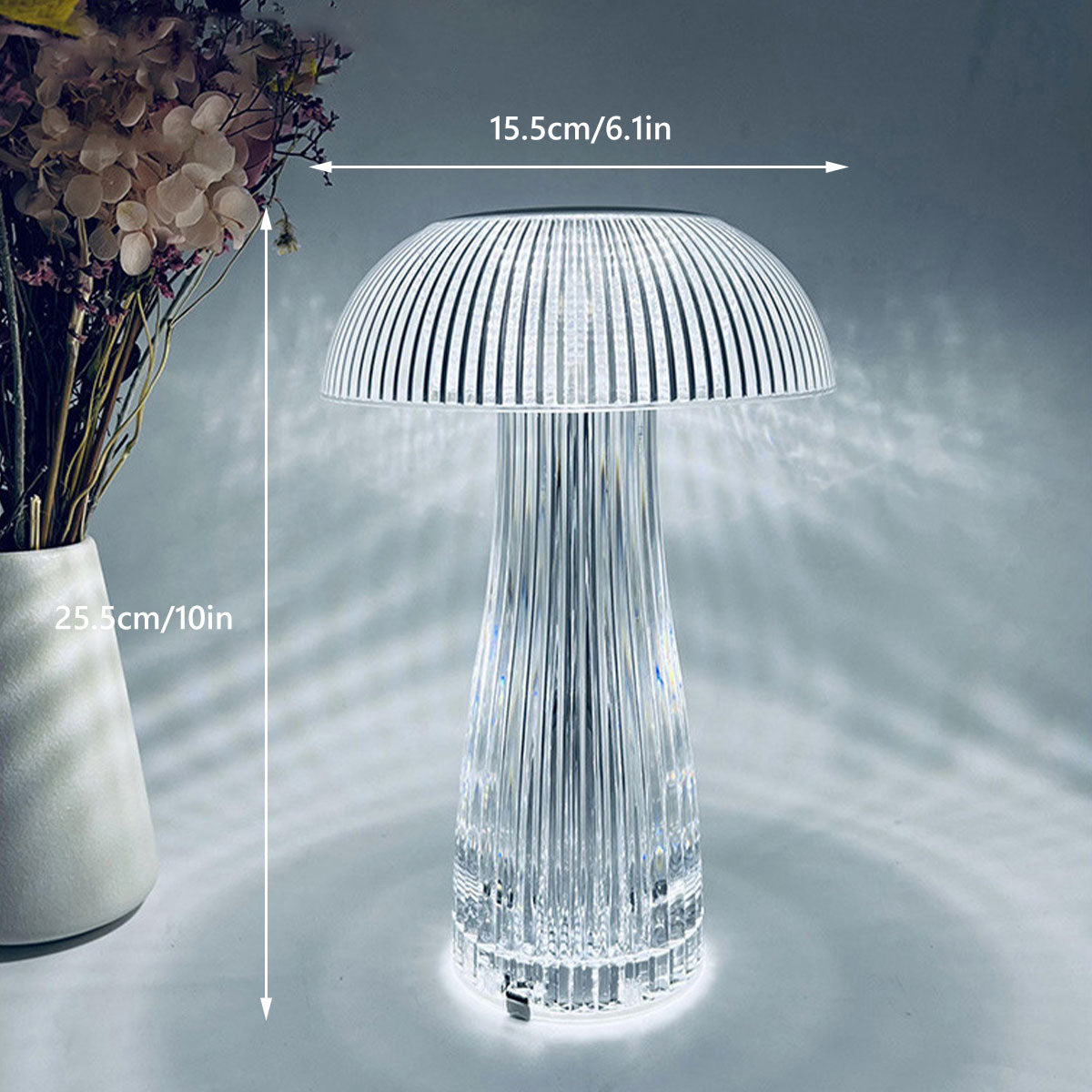 Uppladdningsbar LED svampbordslampa | Veska Standardtitel