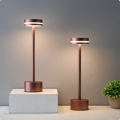 Uppladdningsbar trådlös touchbordslampa | Veska Brons