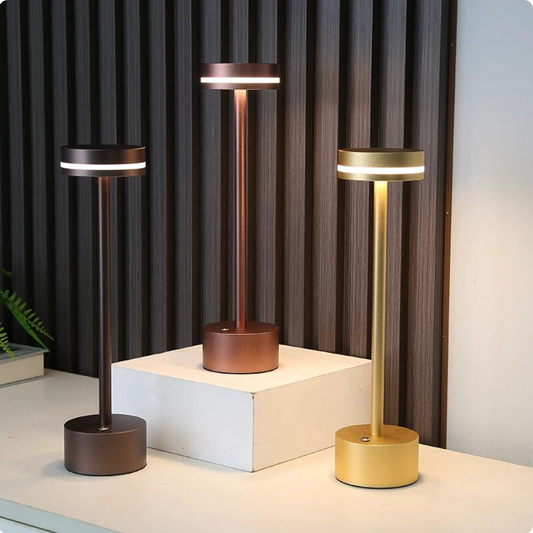 Uppladdningsbar trådlös touchbordslampa | Veska Svart