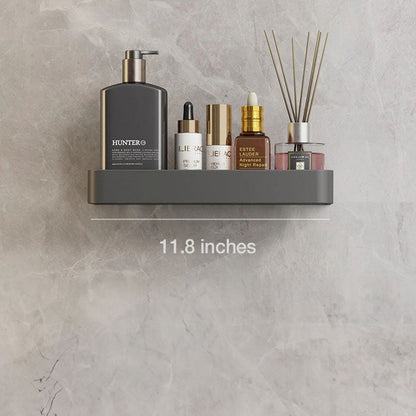 UrbanShelf Moderna flytande badrumshyllor med självhäftande installation och handdukhållare | Veska 30 cm