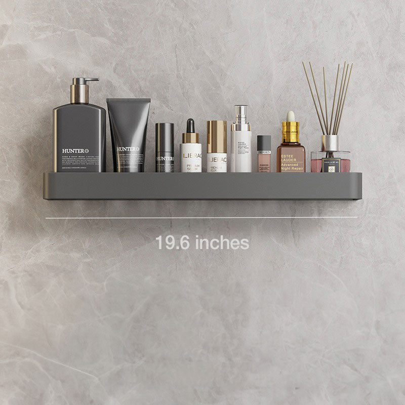 UrbanShelf Moderna flytande badrumshyllor med självhäftande installation och handdukhållare | Veska 50 cm