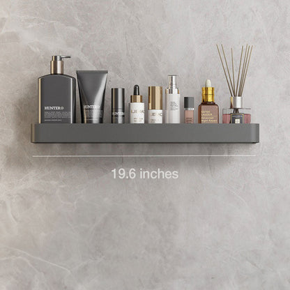 UrbanShelf Moderna flytande badrumshyllor med självhäftande installation och handdukhållare | Veska 50 cm