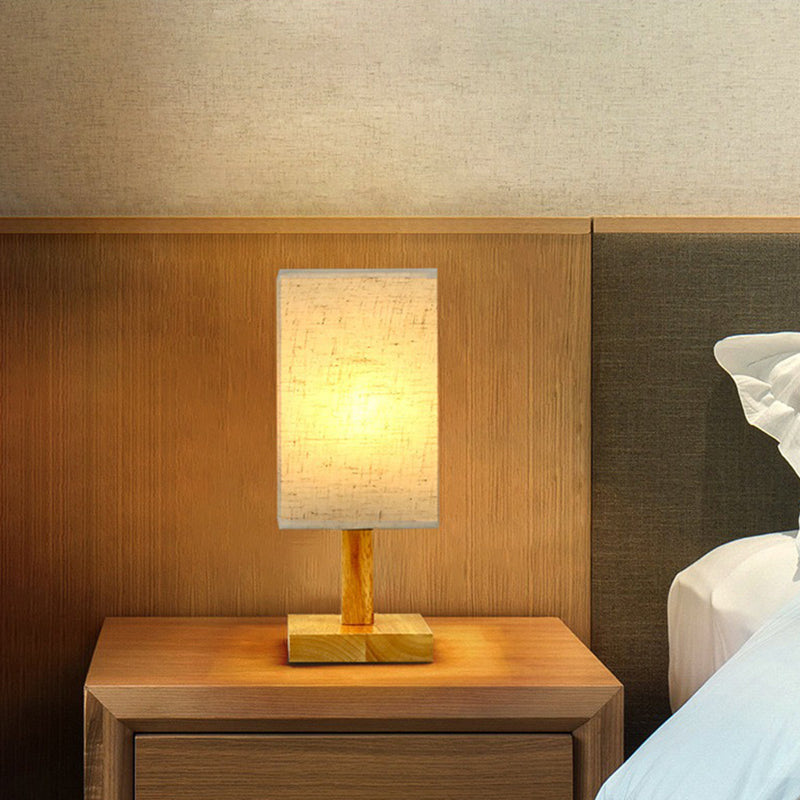 USB Bordslampa med Tygskärm – Modern LED Sänglampa för Sovrum & Kontor | Veska
