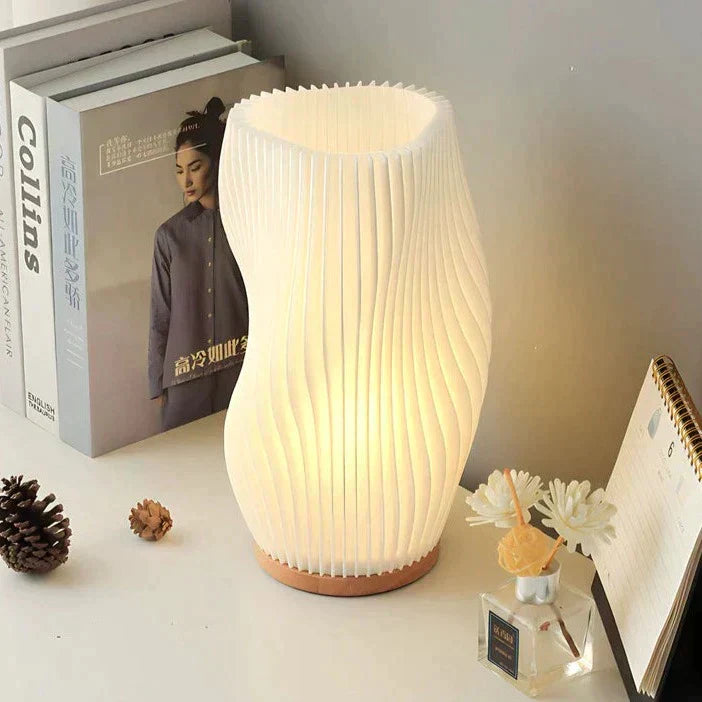 USB-Drevs & Elegant Våg-Design Bordslampa | WaveGlow | Veska