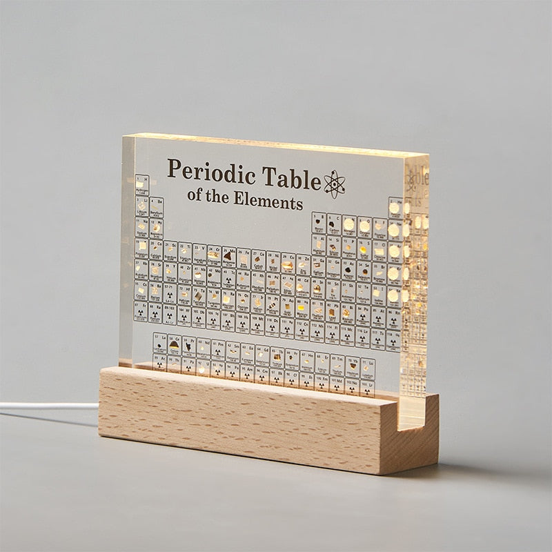 Utbildande akrylvetenskaplig periodisk tabell dekoration | Veska