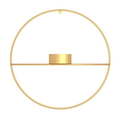 Vägglampa och vas | Veska Guld Liten värmeljus - 18.5cm