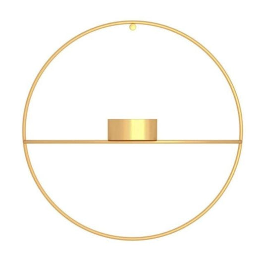 Vägglampa och vas | Veska Guld Liten värmeljus - 18.5cm