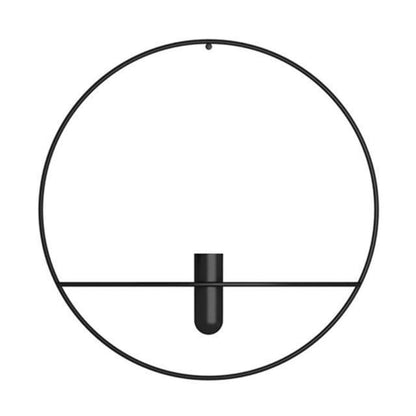 Vägglampa och vas | Veska Svart Vas - 29 cm