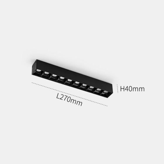 Väggmonterat svart kontinuerligt magnetisk spår system ljus | Veska SC-XTL168 10W