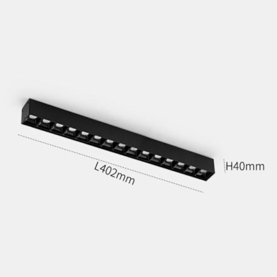 Väggmonterat svart kontinuerligt magnetisk spår system ljus | Veska SC-XTL168 15W