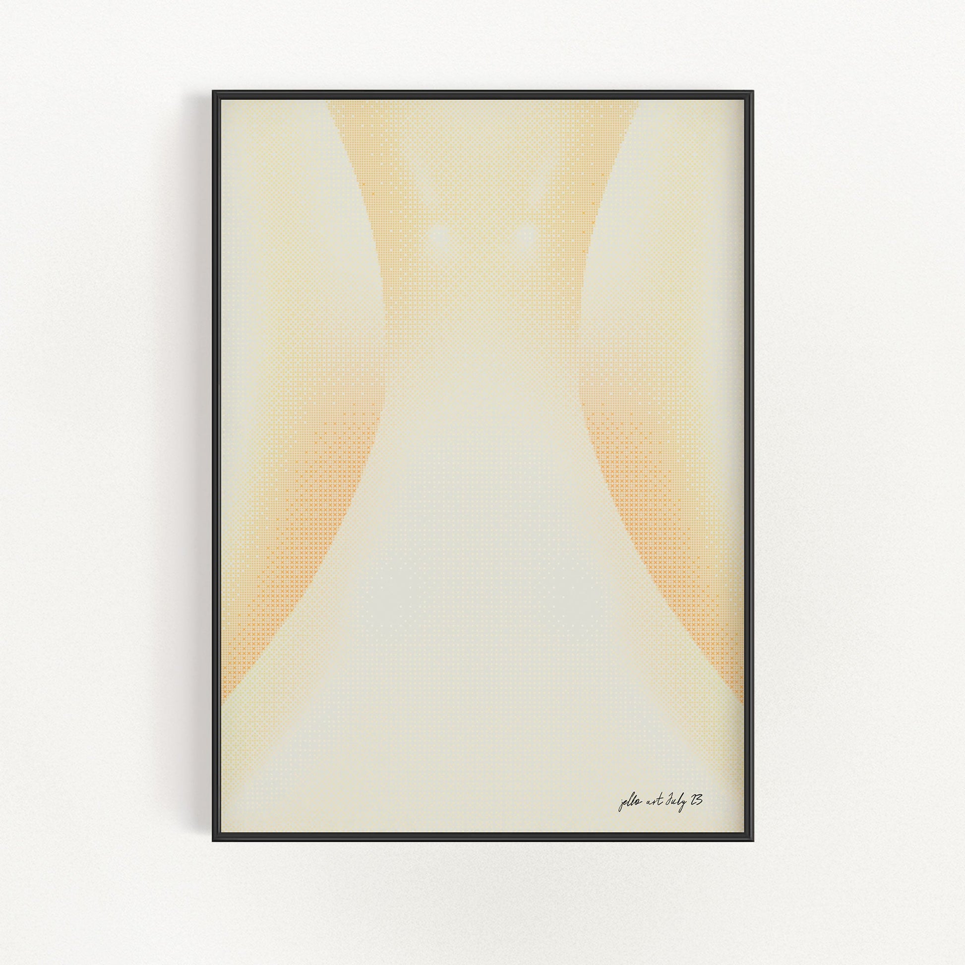 Vågig Gradient - Elfenben | Veska 21×30 cm