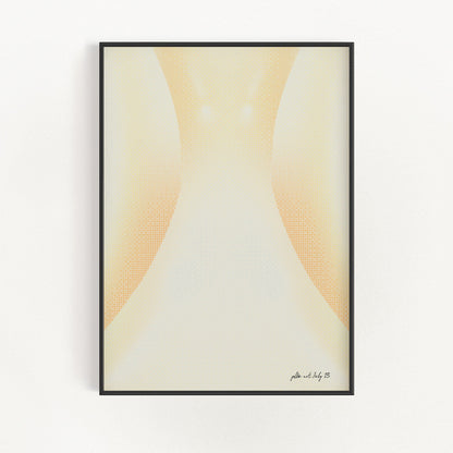 Vågig Gradient - Elfenben | Veska 21×30 cm