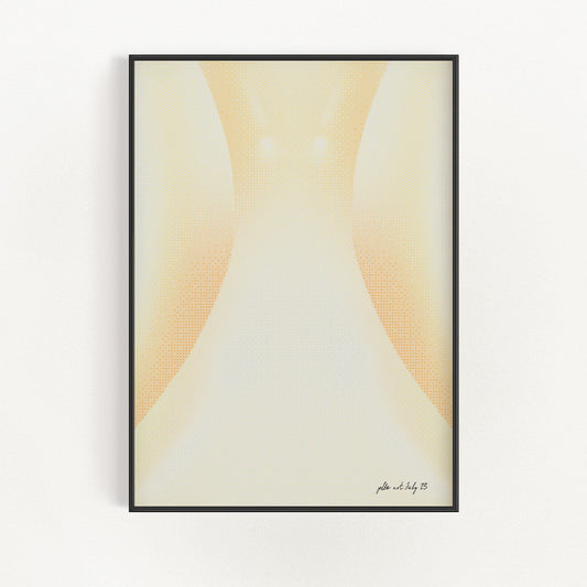 Vågig Gradient - Elfenben | Veska 21×30 cm