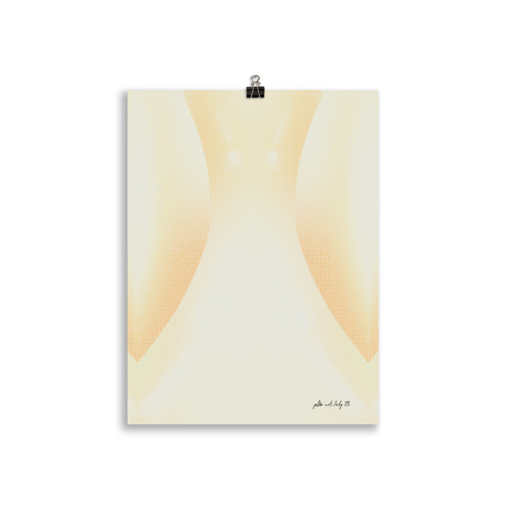 Vågig Gradient - Elfenben | Veska 30×40 cm