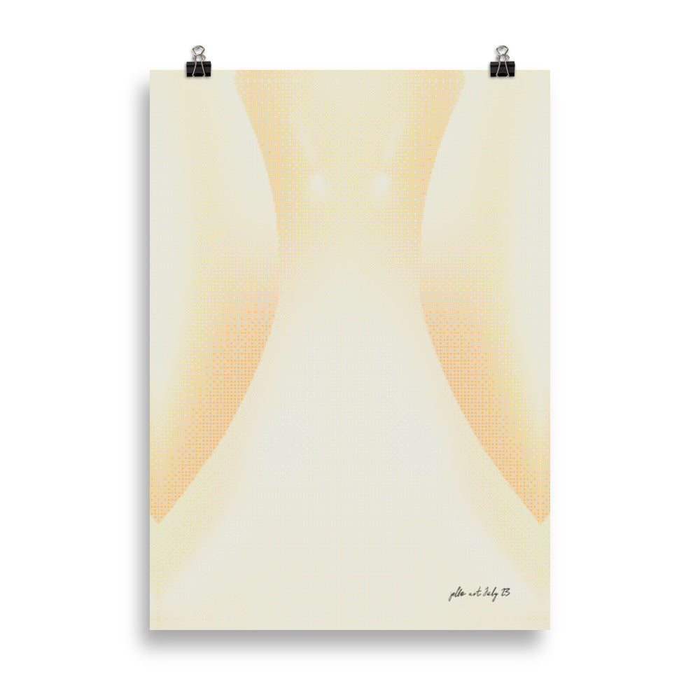 Vågig Gradient - Elfenben | Veska 50×70 cm