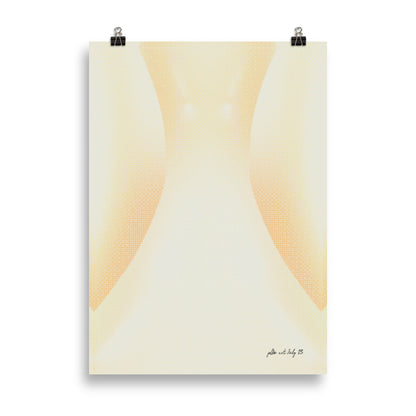 Vågig Gradient - Elfenben | Veska 50×70 cm