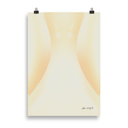 Vågig Gradient - Elfenben | Veska 70×100 cm