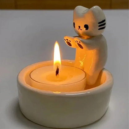 Varm Katt Ljusstake | Veska