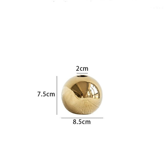 Vas i guldad keramik | Veska