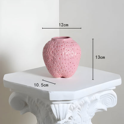 Vas - Keramisk JordgubbsVeskaomvas | Veska Rosa Liten