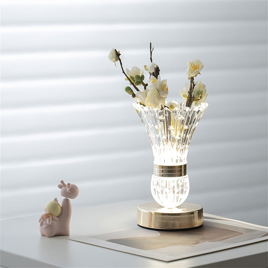 VaseLight - LED Kristall Bordslampa med Dimmbar Atmosfär Veska