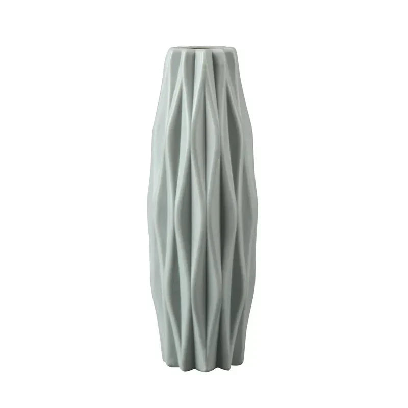 VaseLuxe Geometrisk Design Vasi med Modern Elegans för Stiliga Interiörer | Veska Ljusgrön