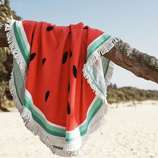 Vattenmelon Rund Strandhandduk | Veska