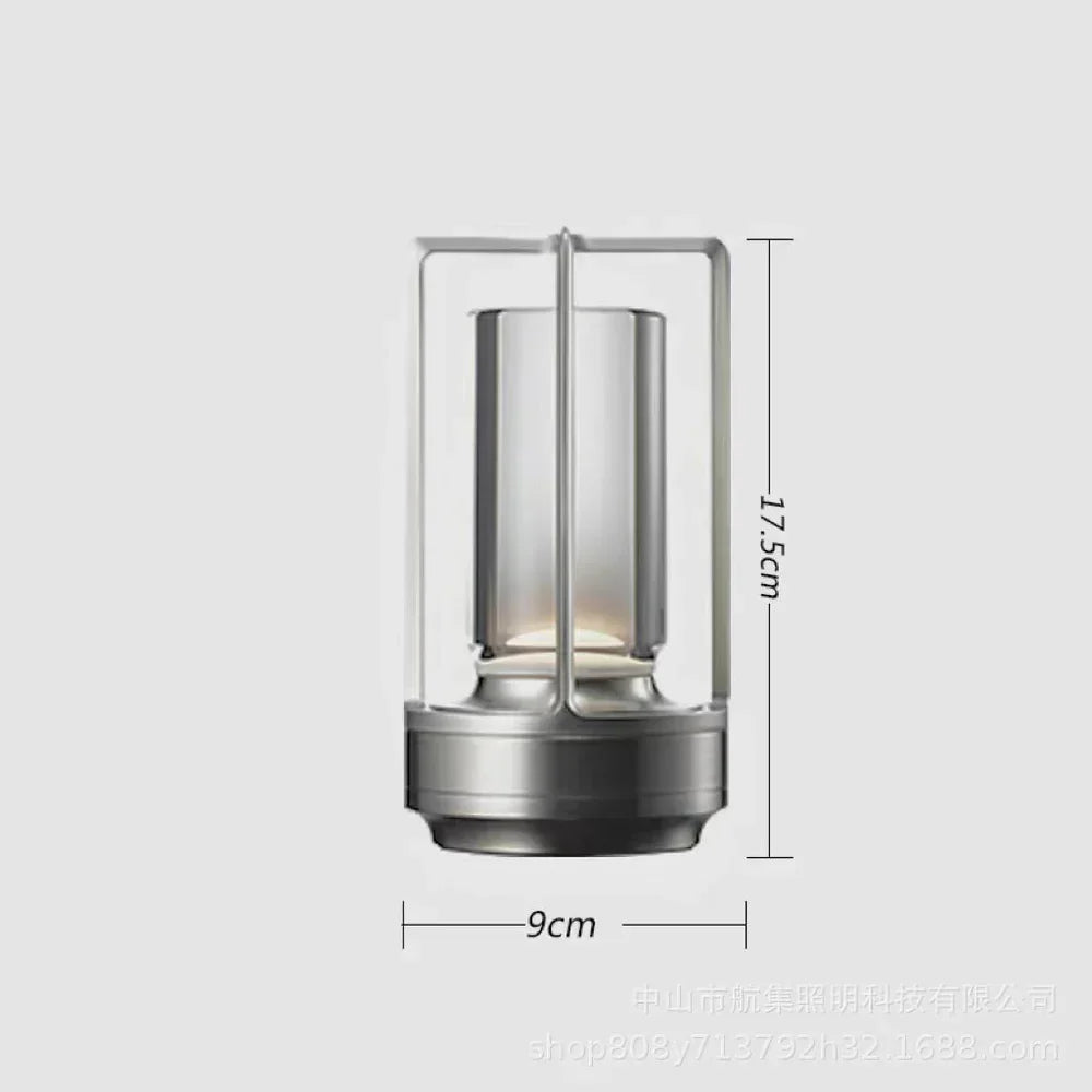 Vattentät och bärbar kristallbordslampa - AuroraGlow | Veska