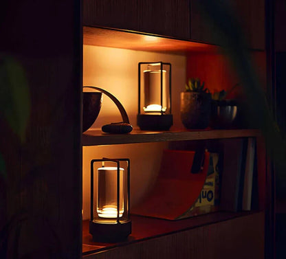 Vattentät och bärbar kristallbordslampa - AuroraGlow | Veska