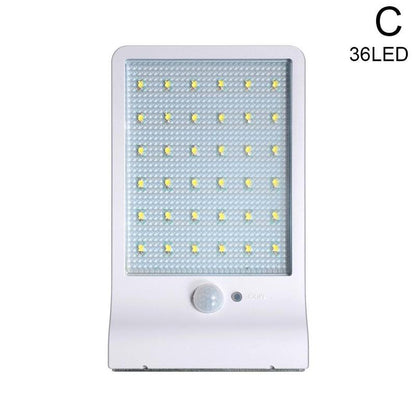 Vattentät solenergi utomhus trädgårdslampa | Veska 36LED vit