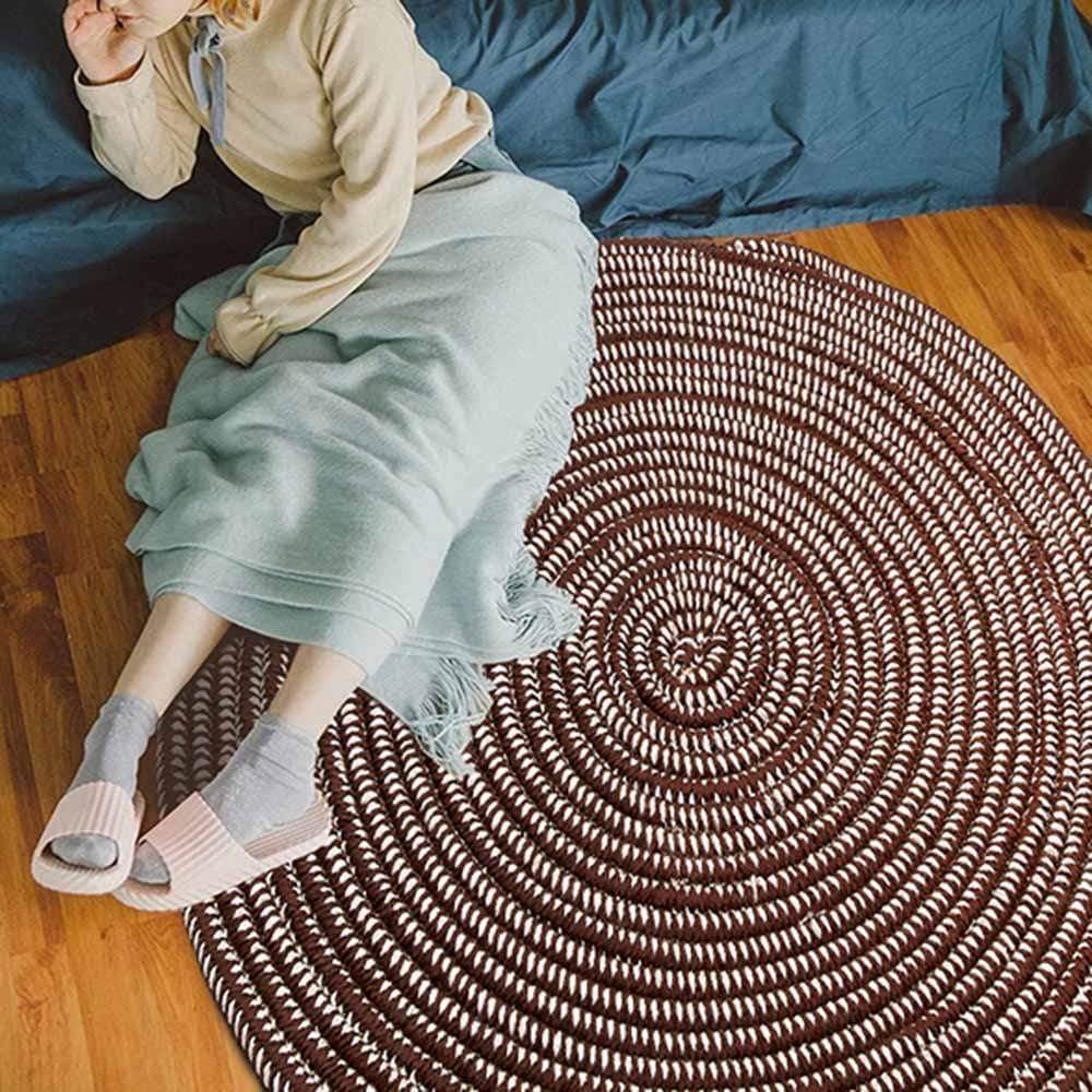 Vävd Rund Tatami Matta | Veska