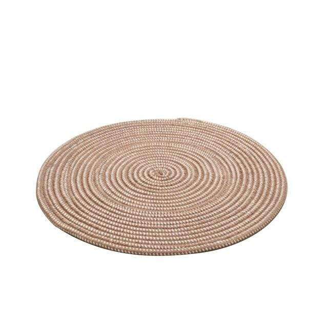 Vävd Rund Tatami Matta | Veska 3 80cm Diameter