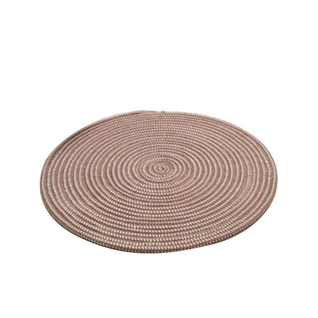 Vävd Rund Tatami Matta | Veska 4 80cm Diameter