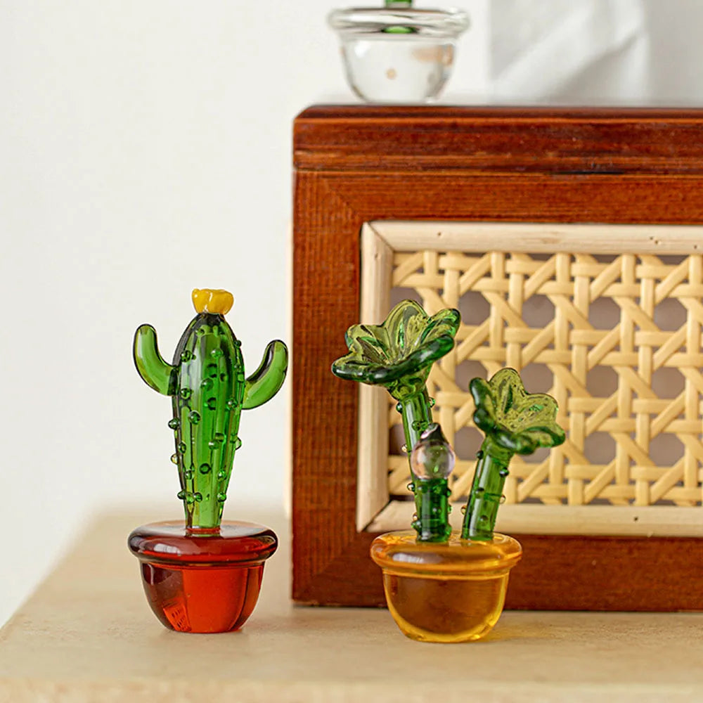 Växter med kruka glas ornament | Veska