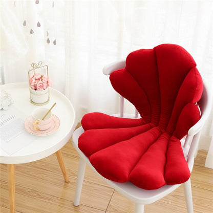 Velvet Shell Sittkudde | Veska 75X50X6cm Röd