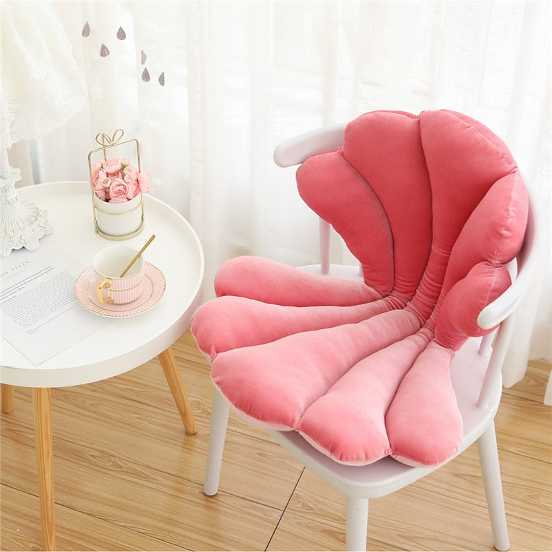 Velvet Shell Sittkudde | Veska 75X50X6cm Rosa