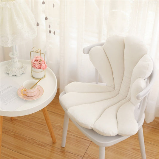 Velvet Shell Sittkudde | Veska 75X50X6cm Vit