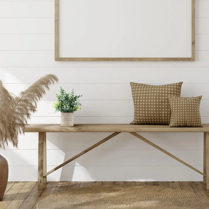 VerdeVibe Modern set om 2 konstgjorda växter i stiliga krukor med stenliknande effekt för en tidlös atmosfär | Veska